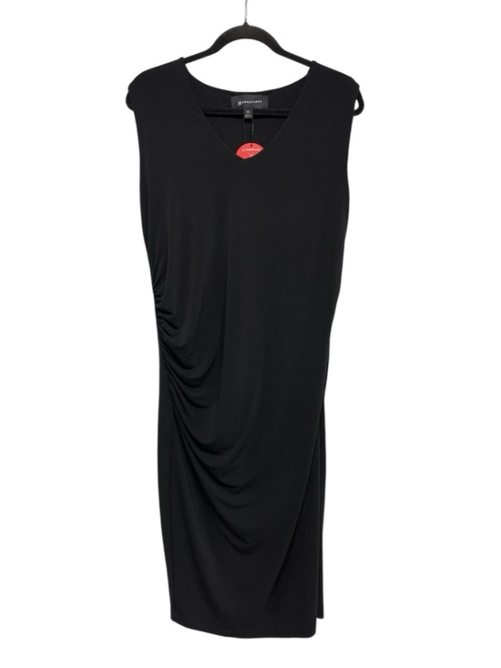 Honeylove Black Bodyshaping Midi Dress with Side Ruching NWT Size 1X
